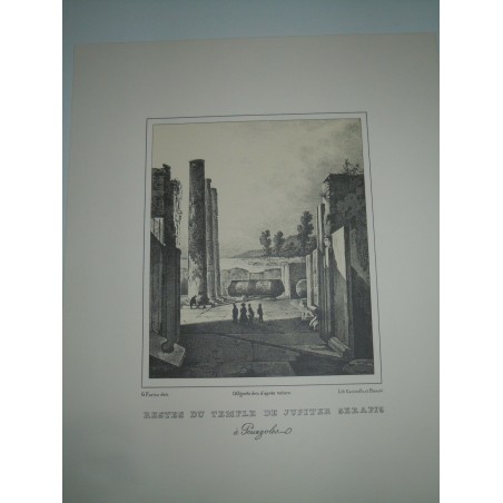 Stampa Giacinto Gigante Pozzuoli e i Campi Flegrei tempio di Serapide