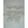 6 Coppette coppe vetro vintage grosso spessore