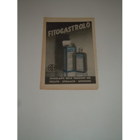 Pubblicità advertising Fitogastrolo Stimolante fegato stomaco intestino medicinale