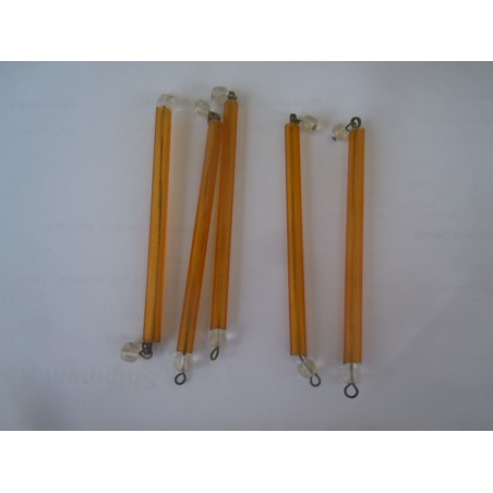 5 pz pendenti a stilo ocra goccia gocce in vetro ricambio lampadario