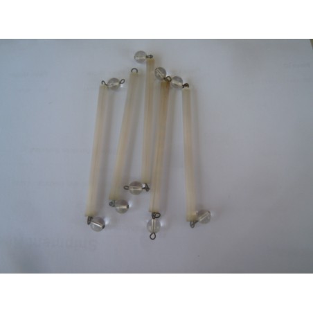 5 pz pendenti a stilo bianchi goccia gocce in vetro ricambio lampadario