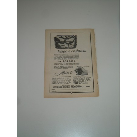 Pubblicità advertising Maico apparecchi acustici la sordità