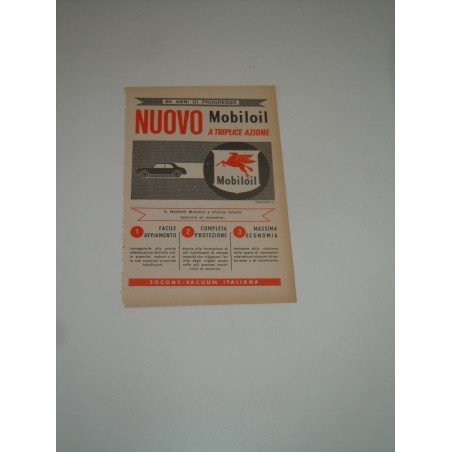 Pubblicità advertising nuovo mobiloil automobili