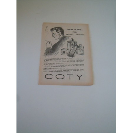 Pubblicità advertising Coty crema da barba