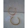 Orecchini pendenti a cerchio cm 7 in oro vegetale gioielli
