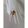 Anello donna in oro vegetale strass swarovski viola misura 19