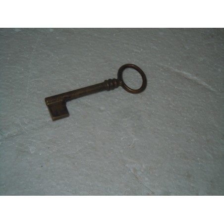 Chiave in ottone antichizzata per cassetti e porte per mobili antichi