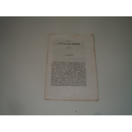 Dello scopo civile della letteratura e elogio del marchese B Puoti Napoli 1847