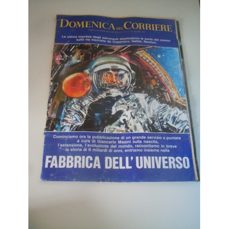 Rivista Domenica del corriere n 4 del 1969 speciale spazio cosmo con allegati