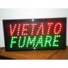 Insegna luminosa a led VIETATO FUMARE led sign 220 volt