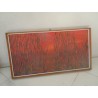 Quadro tempera su tavolozza astratto in vecchia cornice vintage