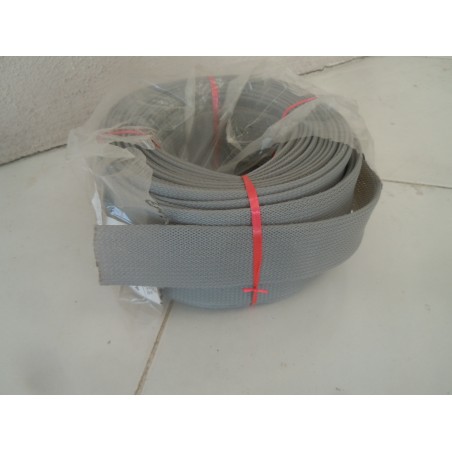 Guaina treccia copri filo in poliestere diam 40 mm grigia