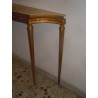 Consolle vintage tavolo da ingresso legno e marmo